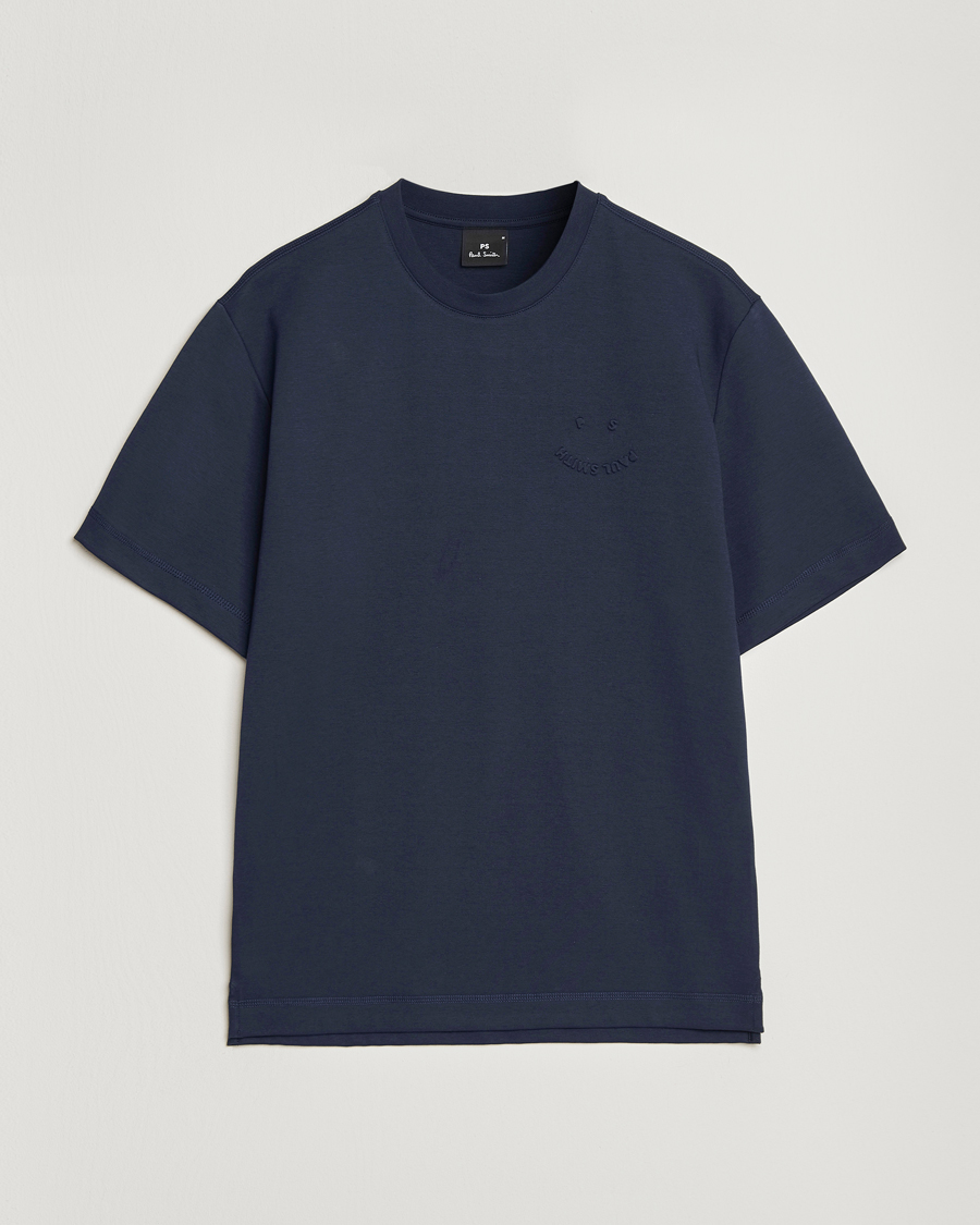 Heren | T-shirts | PS Paul Smith | Casual Fit Happy T-Shirt Navy