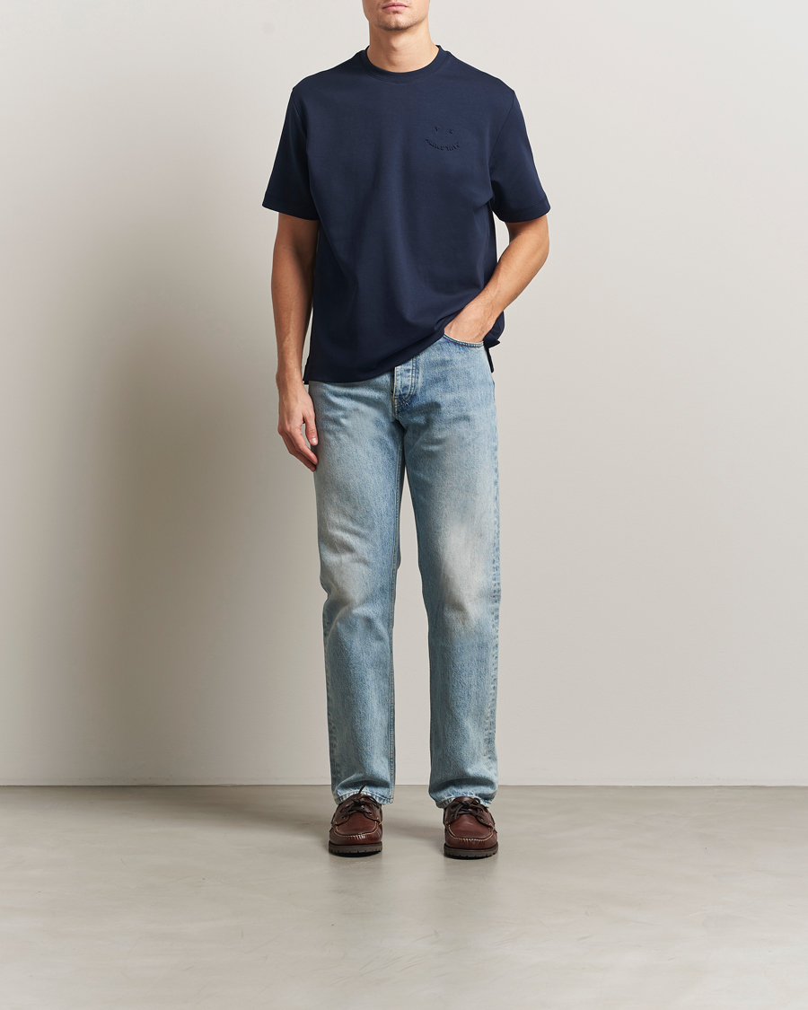 Heren | T-shirts | PS Paul Smith | Casual Fit Happy T-Shirt Navy