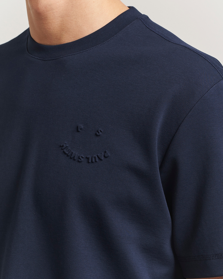 Heren | T-shirts | PS Paul Smith | Casual Fit Happy T-Shirt Navy