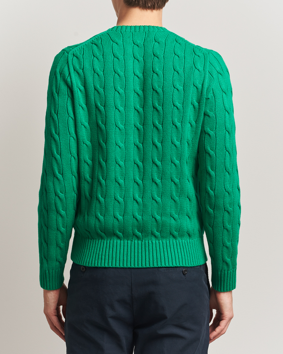 Heren | Truien | Polo Ralph Lauren | Cotton Cable Flag Sweater Billiard Green