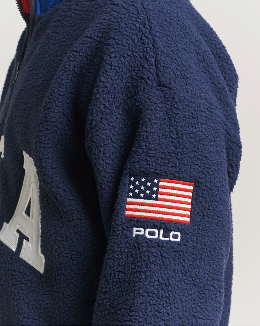 Heren | Truien | Polo Ralph Lauren | Polar Half Zip USA Fleece Refined Navy