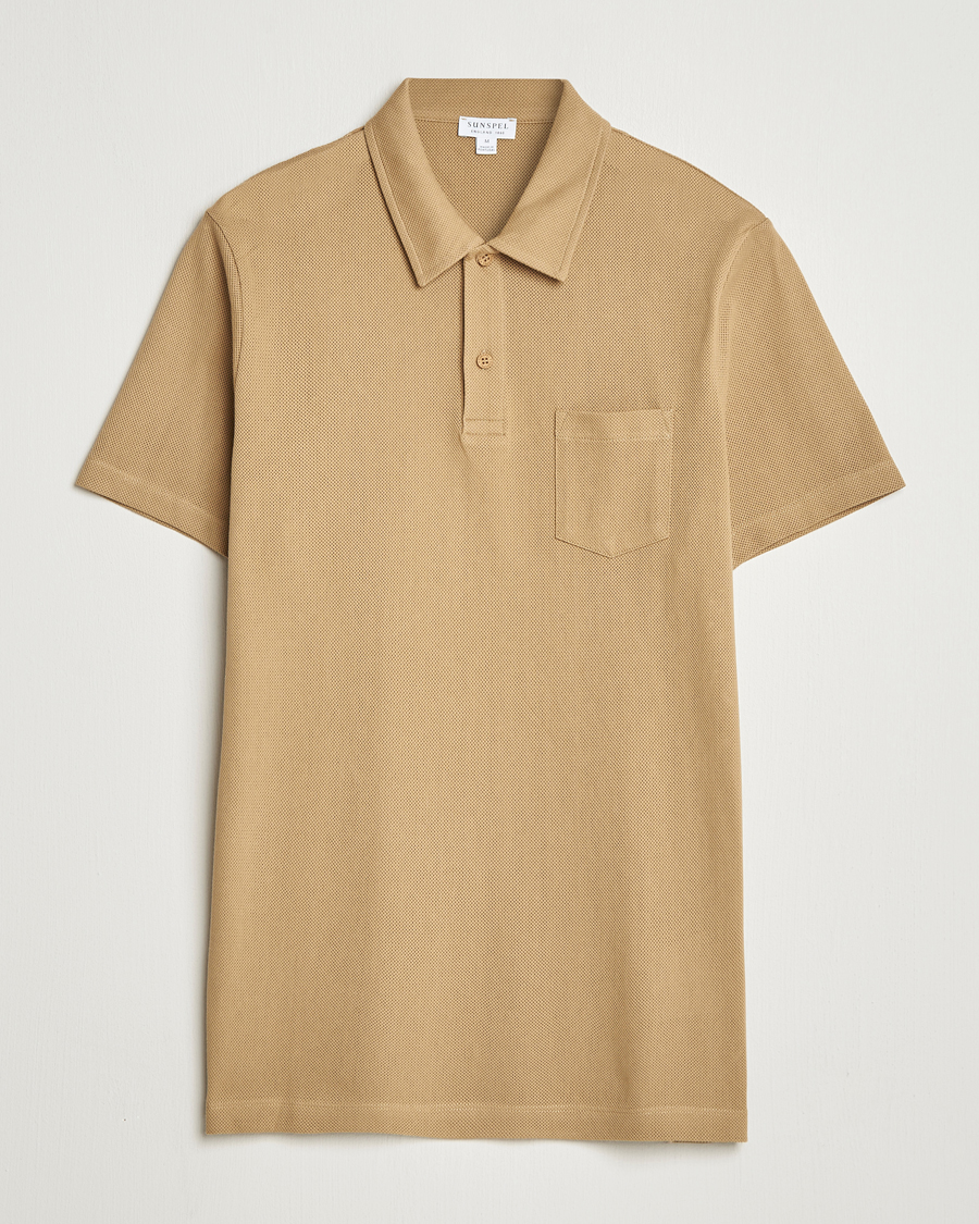 Heren | Polo's | Sunspel | Riviera Polo Shirt Tan
