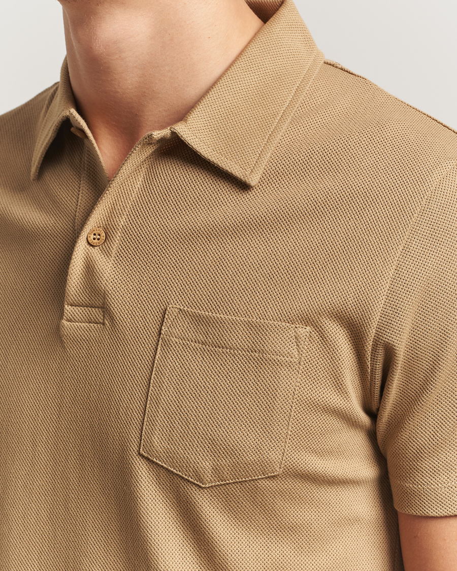 Heren | Polo's | Sunspel | Riviera Polo Shirt Tan