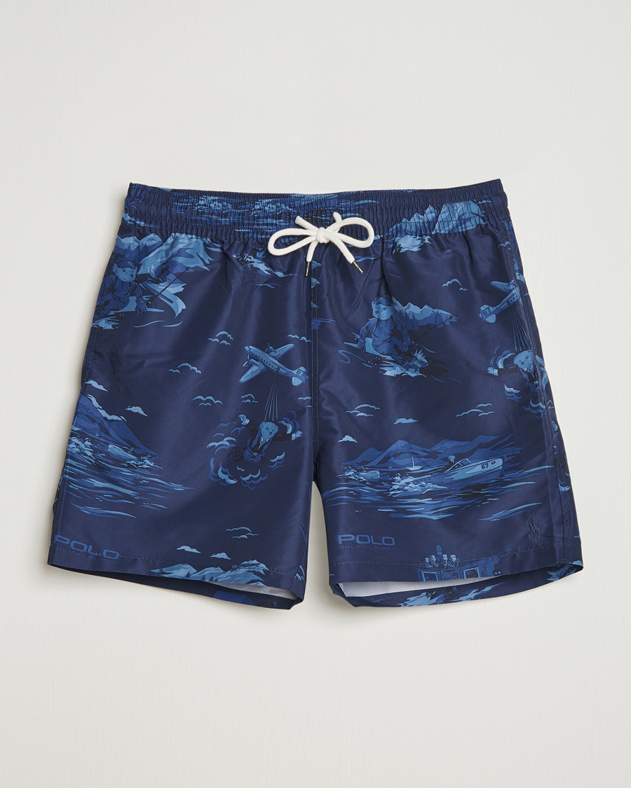 Heren | Zwembroek | Polo Ralph Lauren | Traveler Printed Mid Trunk Spy Bear