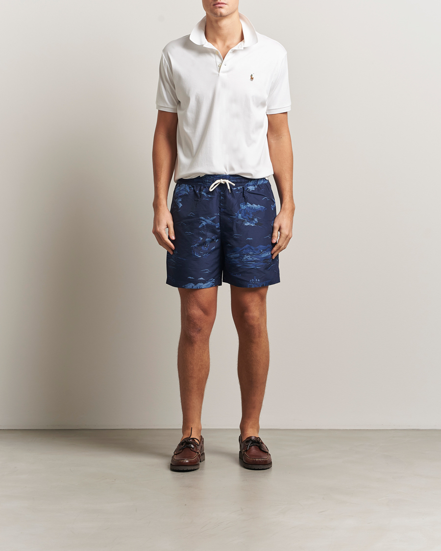 Heren | Zwembroek | Polo Ralph Lauren | Traveler Printed Mid Trunk Spy Bear