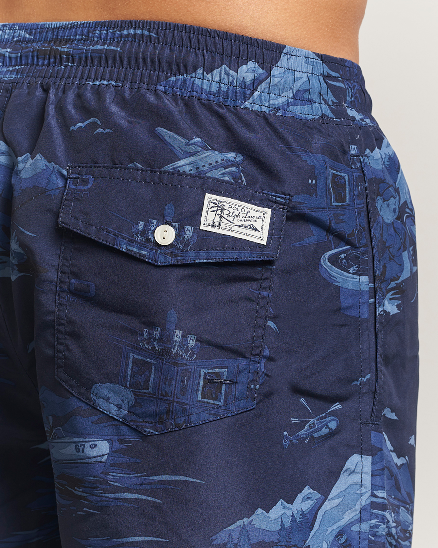 Heren | Zwembroek | Polo Ralph Lauren | Traveler Printed Mid Trunk Spy Bear