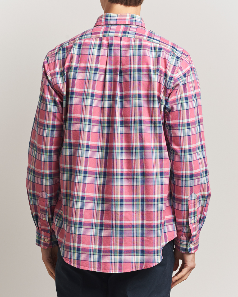 Heren | Overhemden | Polo Ralph Lauren | Custom Fit Oxford Checked Shirt Pink/Blue