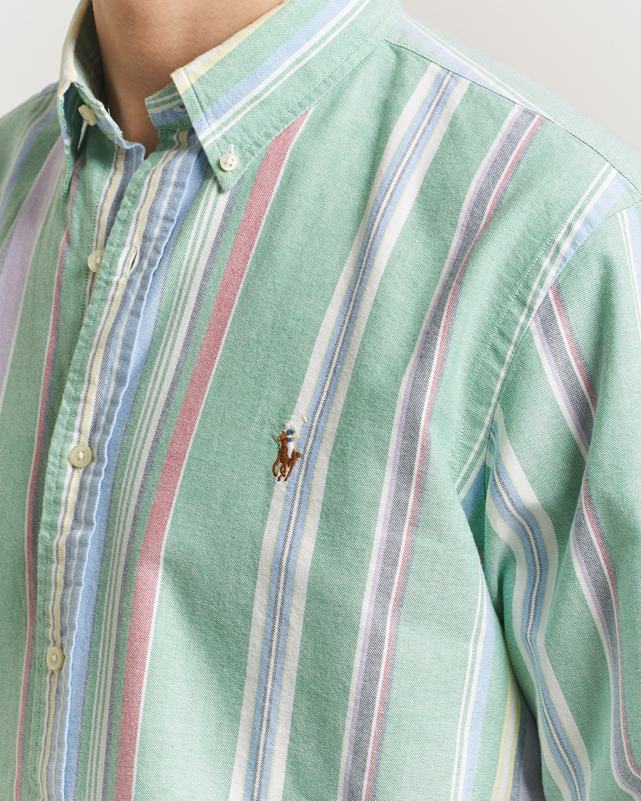 Heren | Overhemden | Polo Ralph Lauren | Custom Fit Oxford Checked Shirt Green/Purple