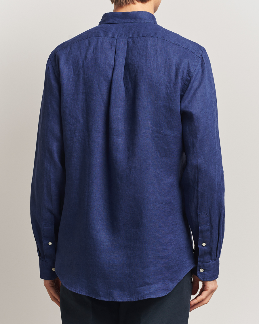 Heren | Overhemden | Polo Ralph Lauren | Slim Fit Linen Shirt Navy