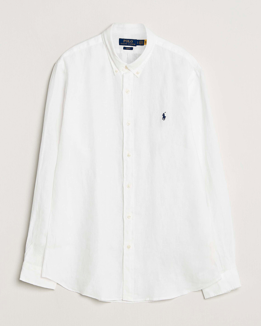 Heren | Overhemden | Polo Ralph Lauren | Slim Fit Linen Shirt White