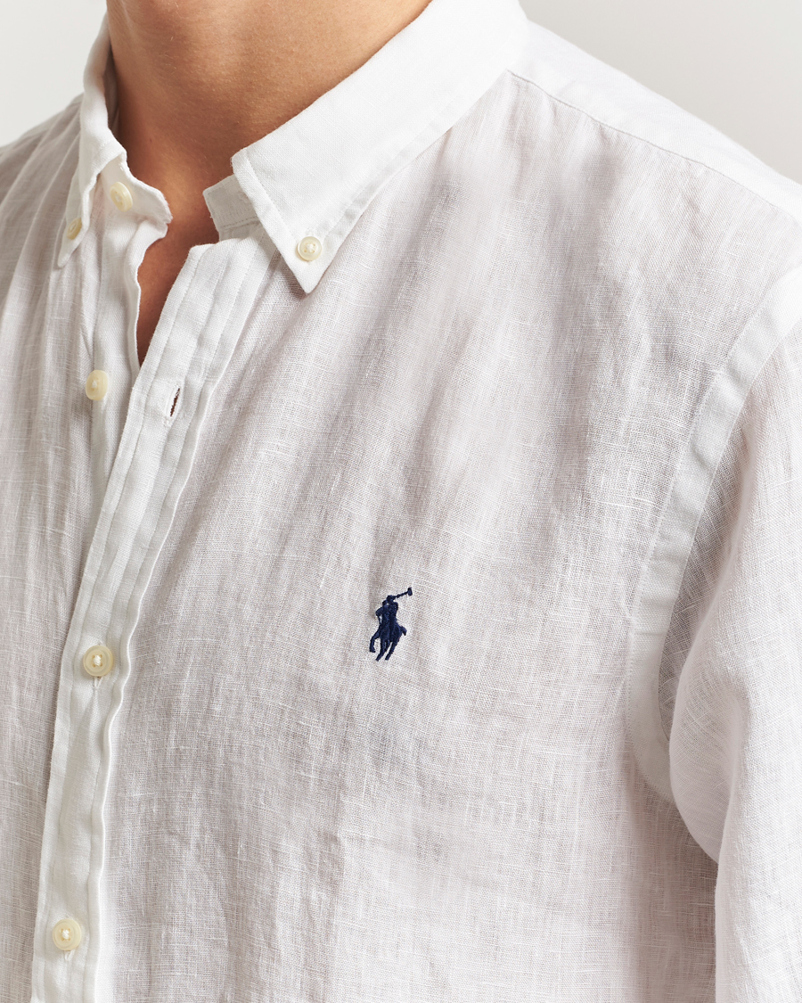 Heren | Overhemden | Polo Ralph Lauren | Slim Fit Linen Shirt White
