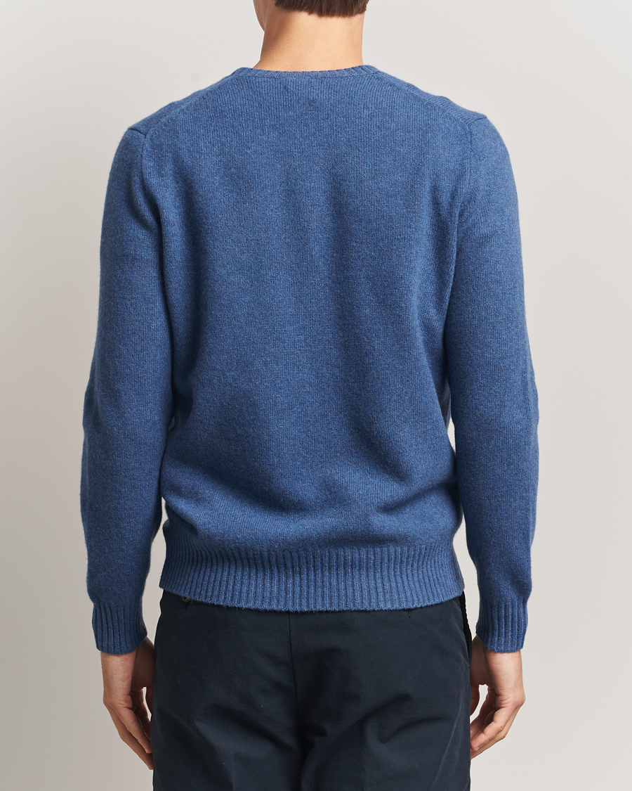 Heren | Polo's | Polo Ralph Lauren | Wool/Cashmere Crew Neck Seasalt Blue Heather
