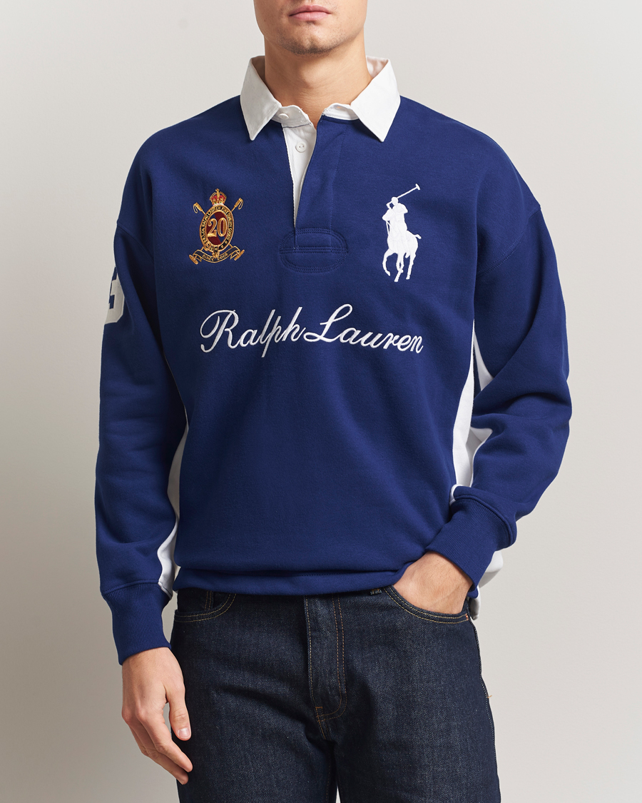 トップス Ralph Lauren Big Pony Rugby Shirt 90sY2K Polo Ralph Lauren Big Pony Rugby Sweater Fall Royal | Man