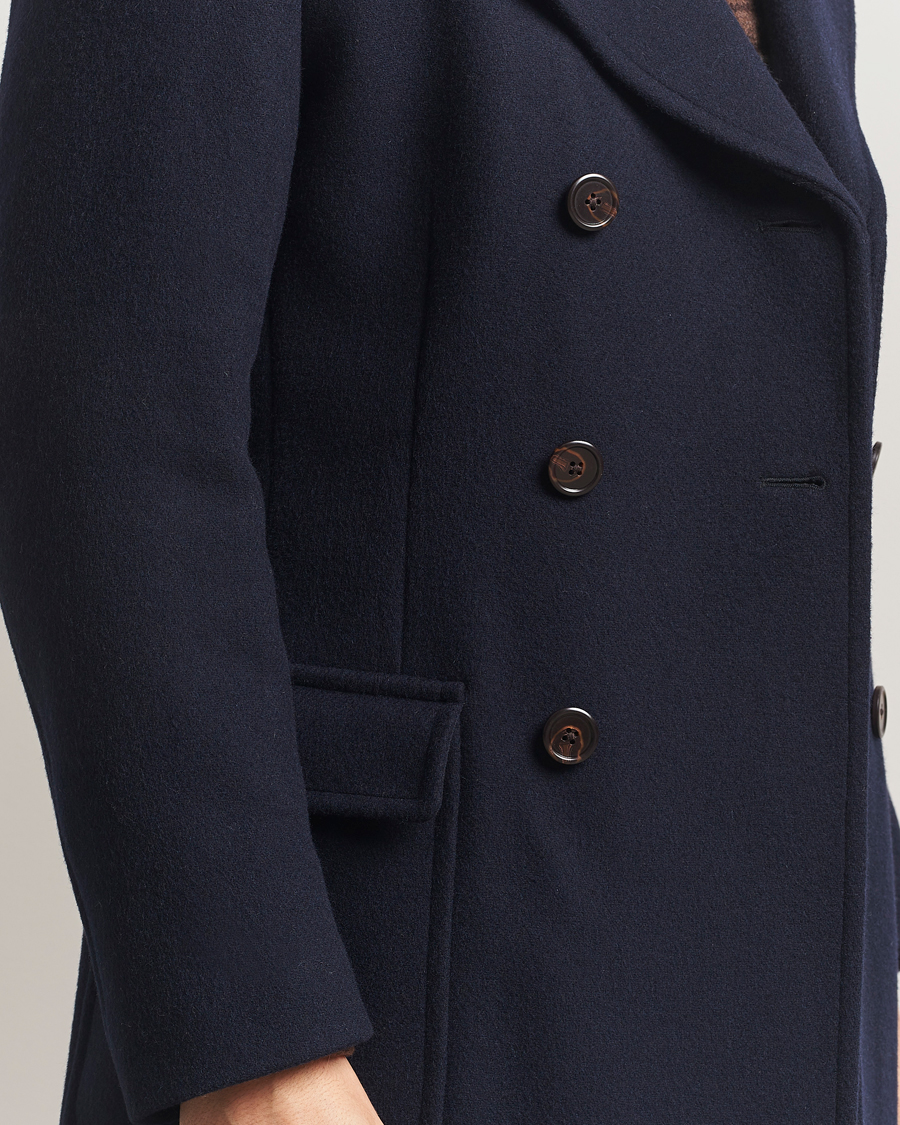 Heren | Overhemden | Polo Ralph Lauren | Double Breasted Top Wool Coat Navy