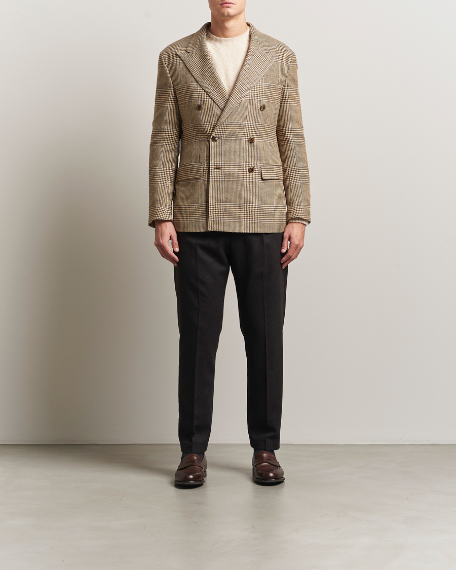 Heren | Blazers | Polo Ralph Lauren | DB Wool Prince of Wales Blazer Sand/Brown