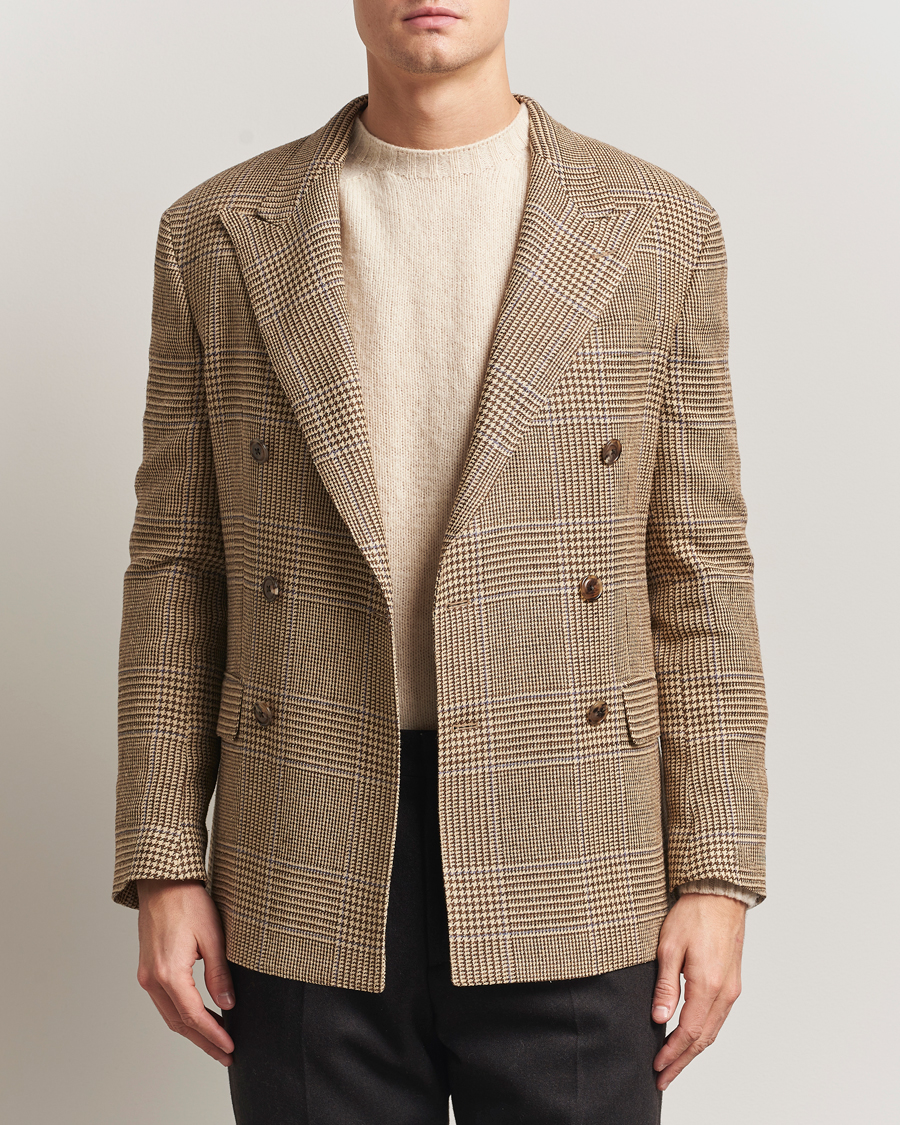 Heren | Blazers | Polo Ralph Lauren | DB Wool Prince of Wales Blazer Sand/Brown