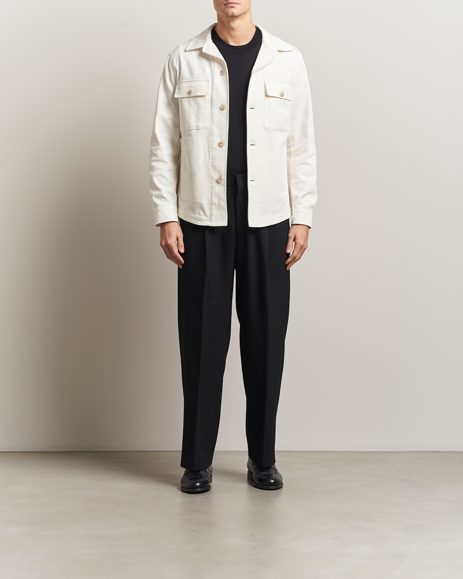 Heren | Overhemden | BOSS BLACK | Carper Cotton Twill Overshirt Natural