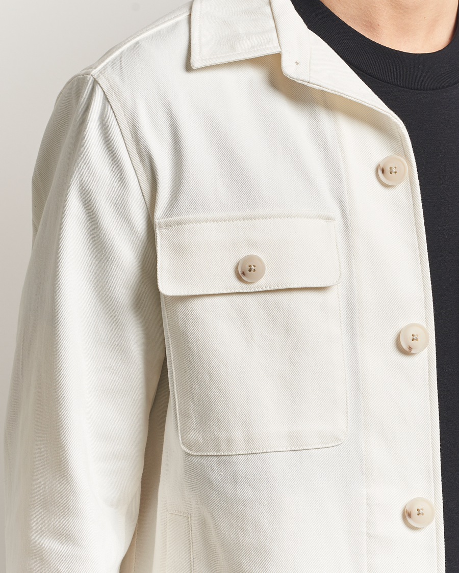 Heren | Overhemden | BOSS BLACK | Carper Cotton Twill Overshirt Natural