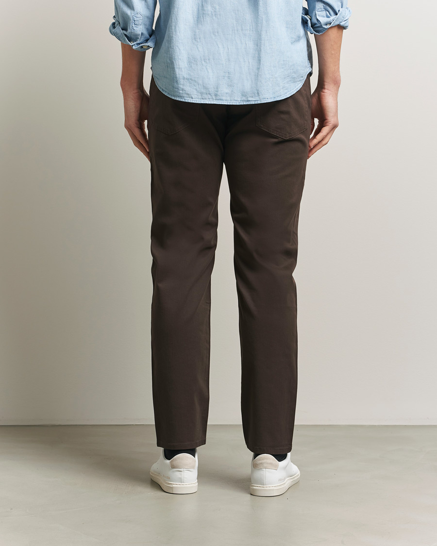 Heren | Broeken | BOSS BLACK | Re.Maine Cotton 5-Pocket Pants Dark Brown
