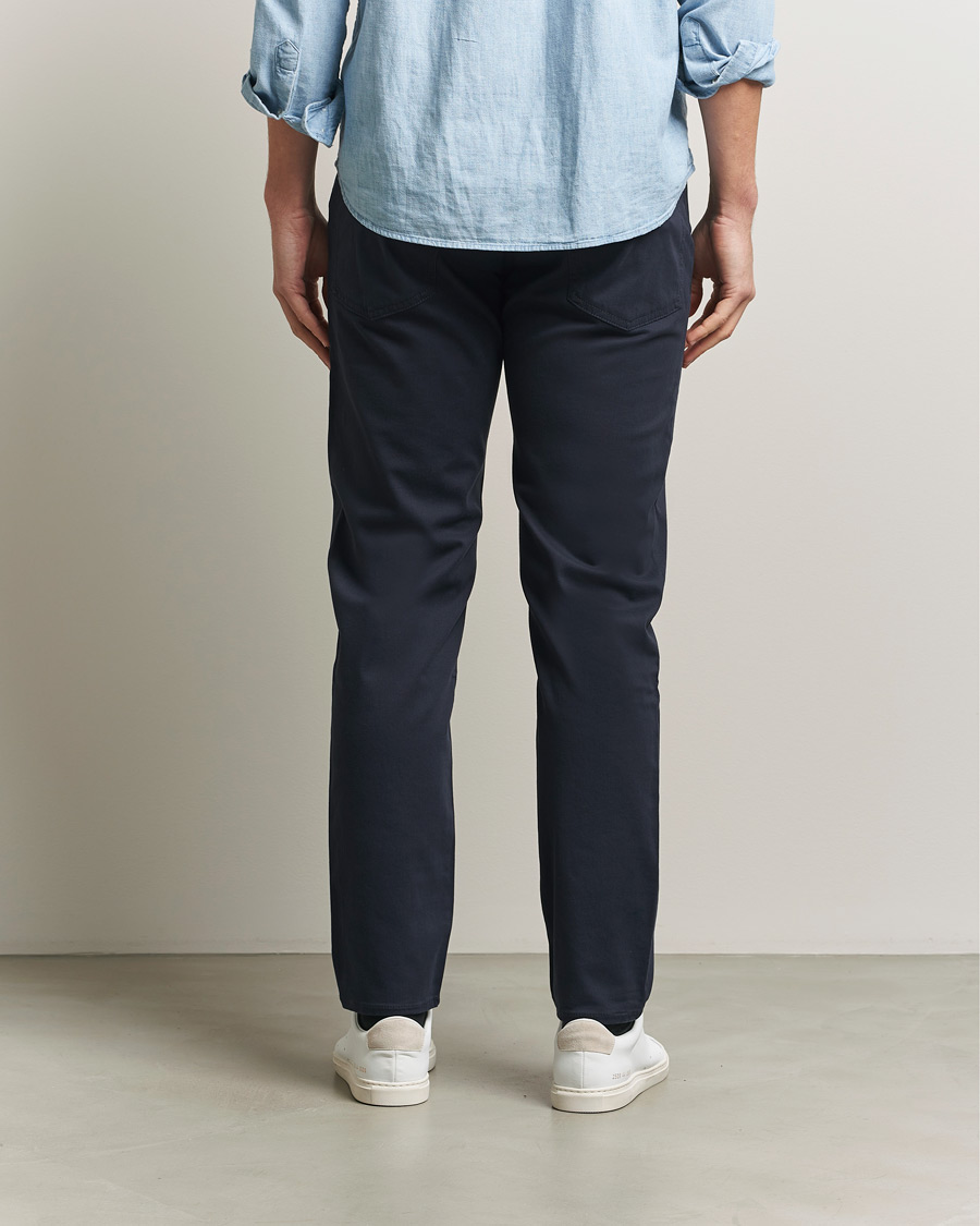 Heren | Broeken | BOSS BLACK | Re.Maine Cotton 5-Pocket Pants Dark Blue