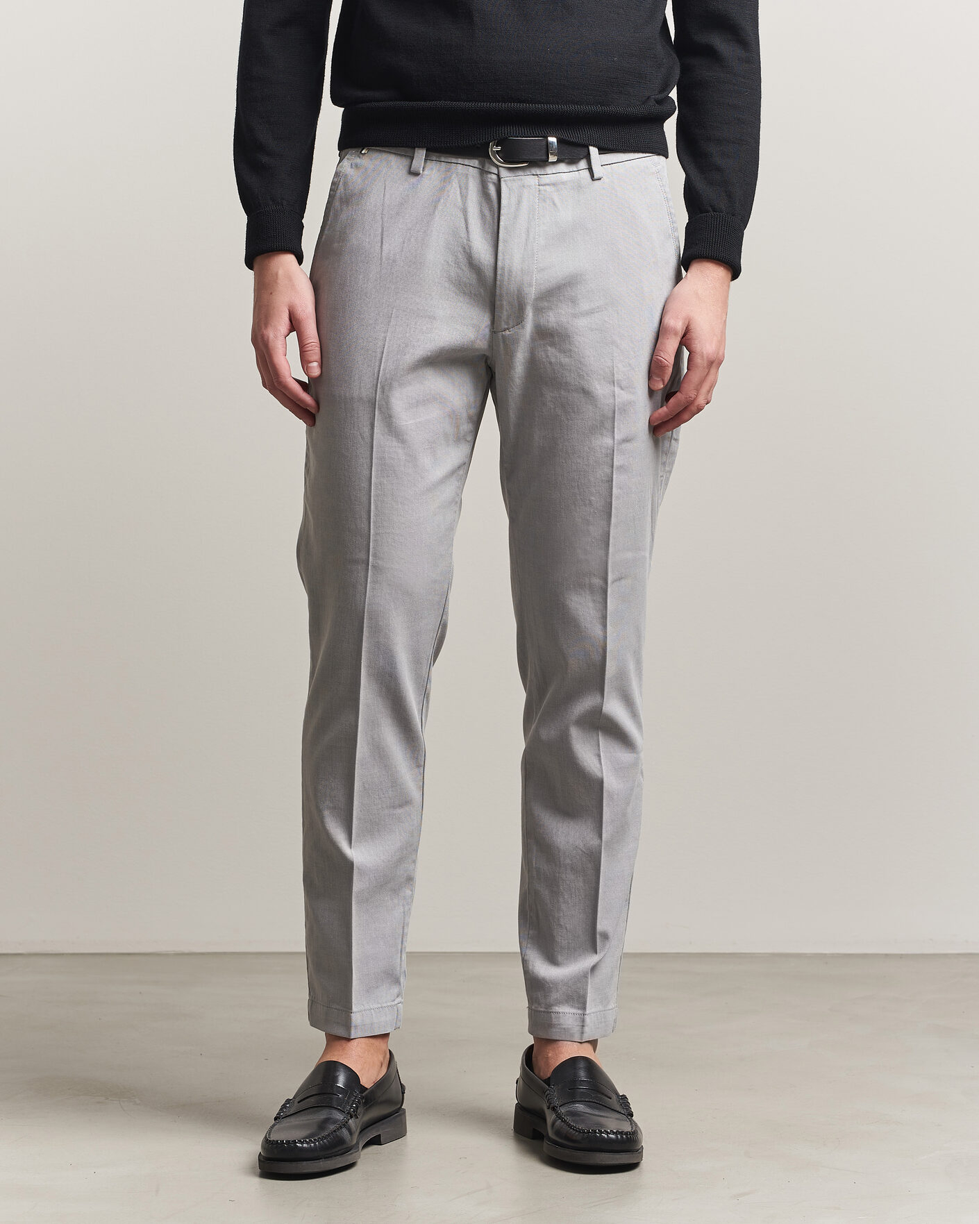 Heren | Broeken | BOSS BLACK | Kaiton Structured Chinos Silver