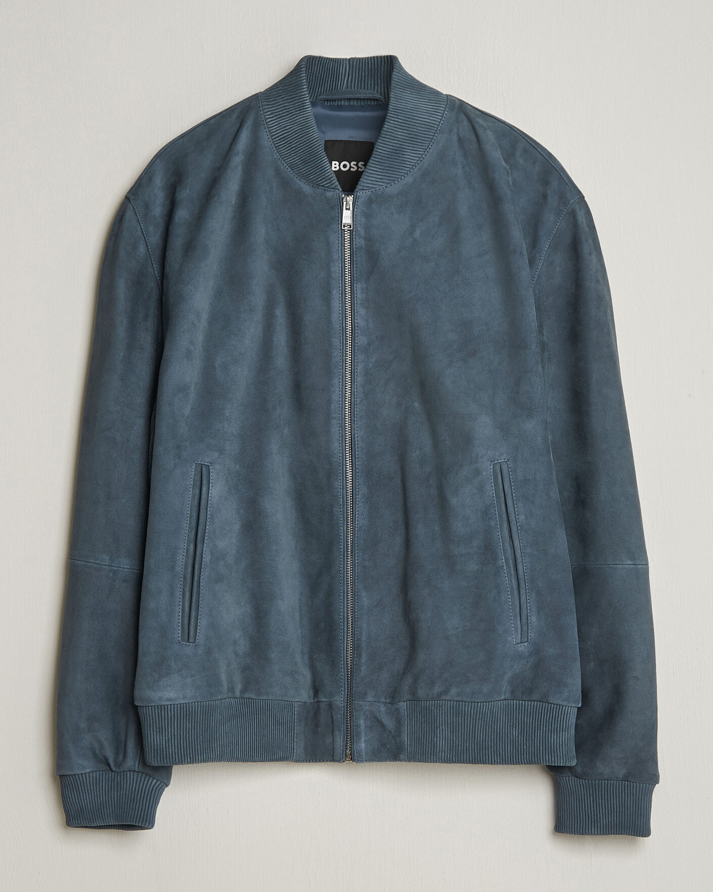 Heren | Jassen | BOSS BLACK | Muller Suede Jacket Open Blue
