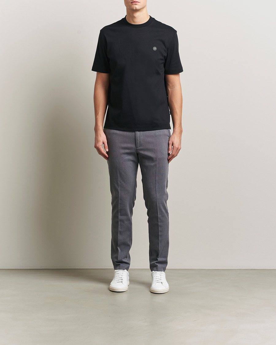 Heren | T-shirts | BOSS BLACK | Taut Regular Fit T-Shirt Black