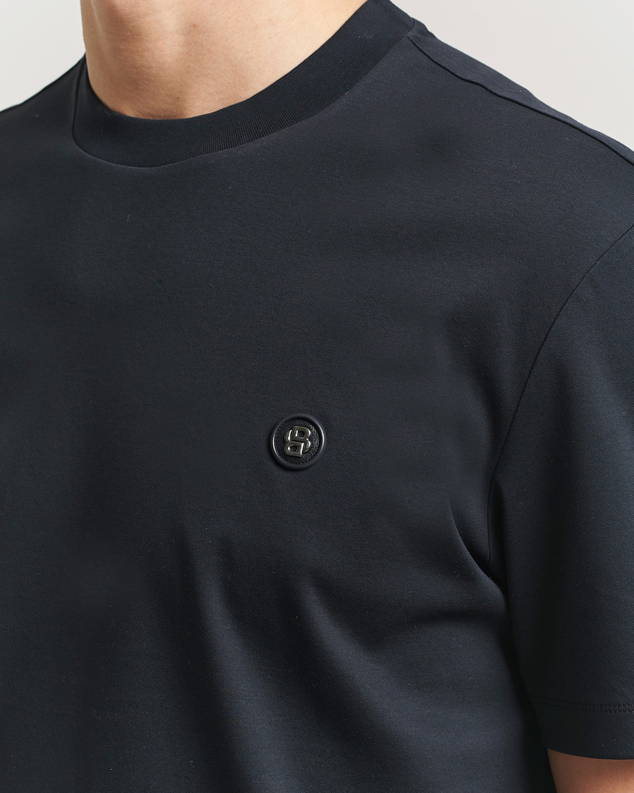 Heren | T-shirts | BOSS BLACK | Taut Regular Fit T-Shirt Dark Blue