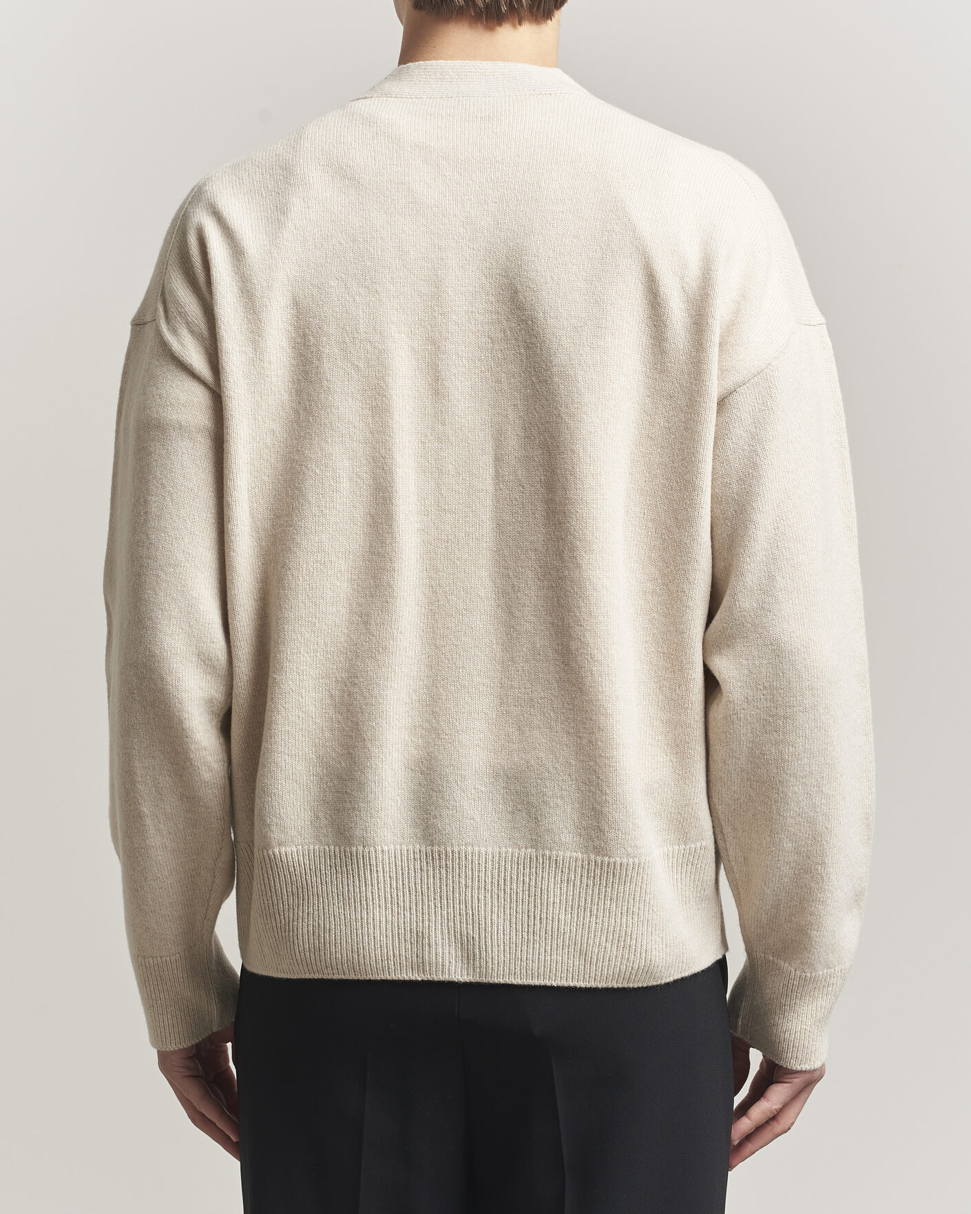 Heren | Truien | BOSS BLACK | Ucone Wool Knitted Cardigan Open White