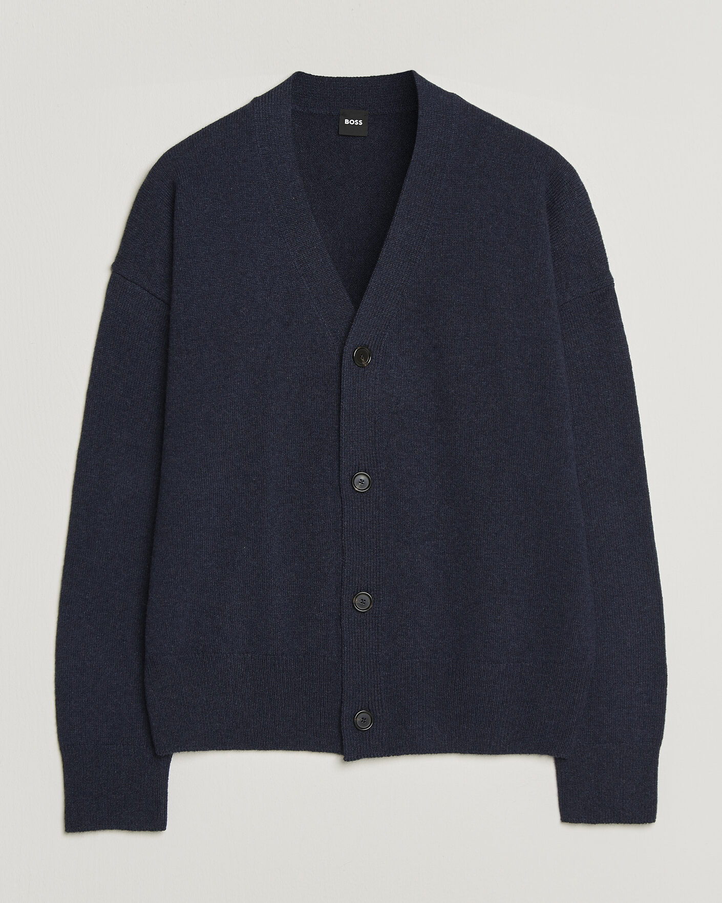 Heren | Truien | BOSS BLACK | Ucone Wool Knitted Cardigan Dark Blue