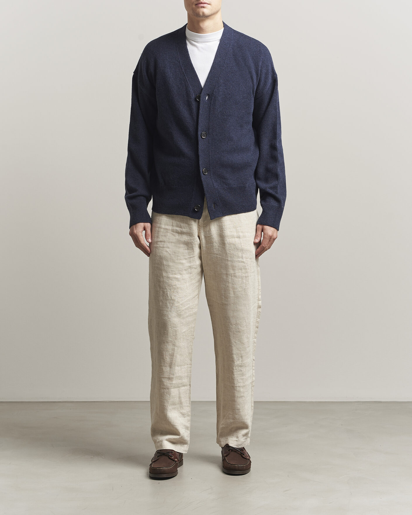 Heren | Truien | BOSS BLACK | Ucone Wool Knitted Cardigan Dark Blue