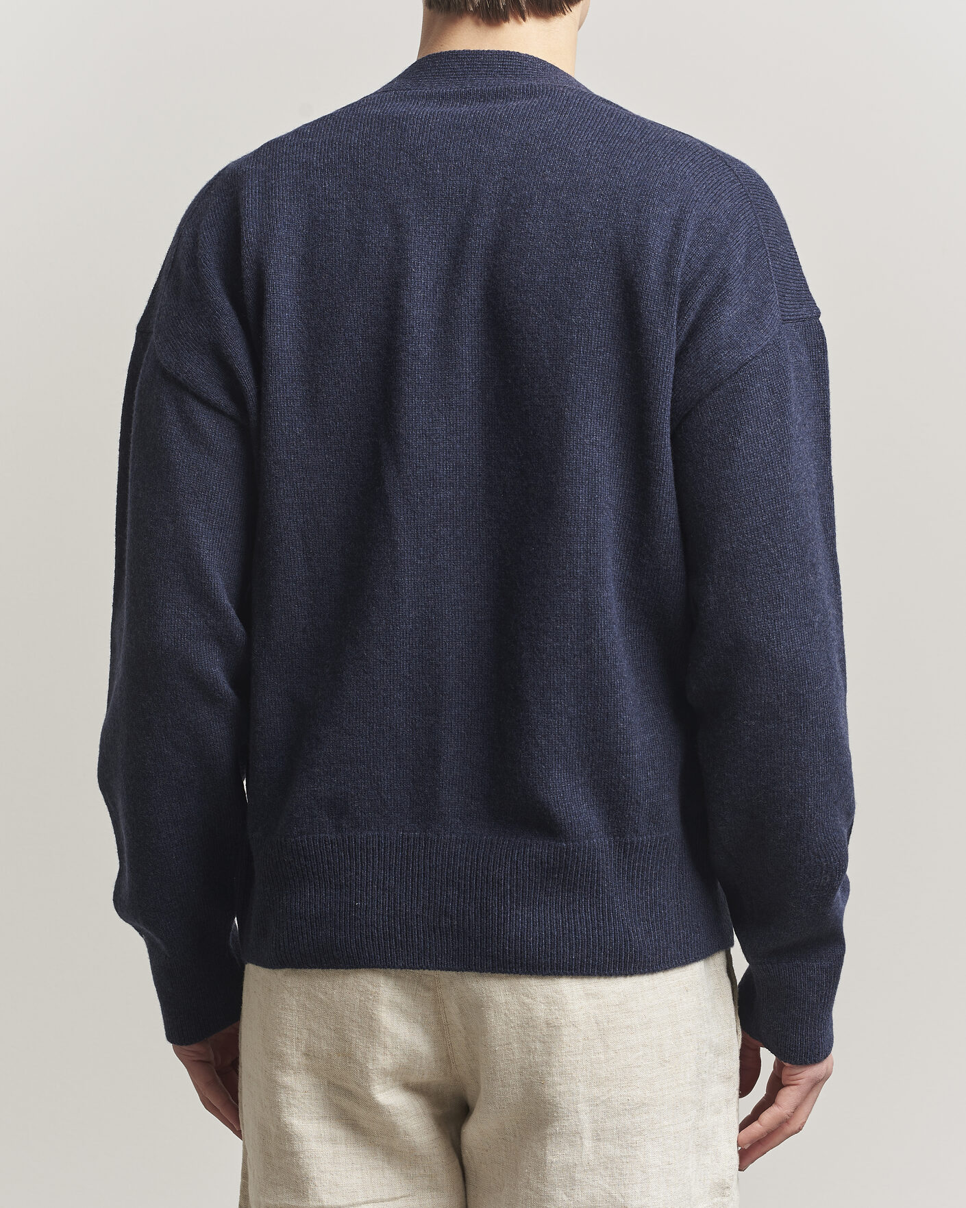 Heren | Truien | BOSS BLACK | Ucone Wool Knitted Cardigan Dark Blue