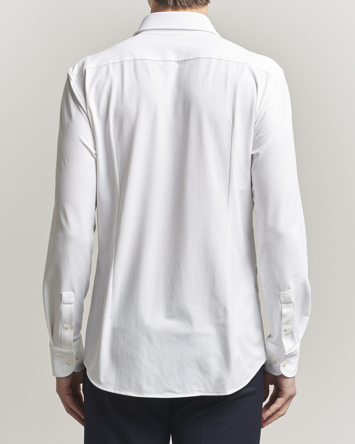 Heren | Overhemden | BOSS BLACK | Hank Structured Jersey Shirt White