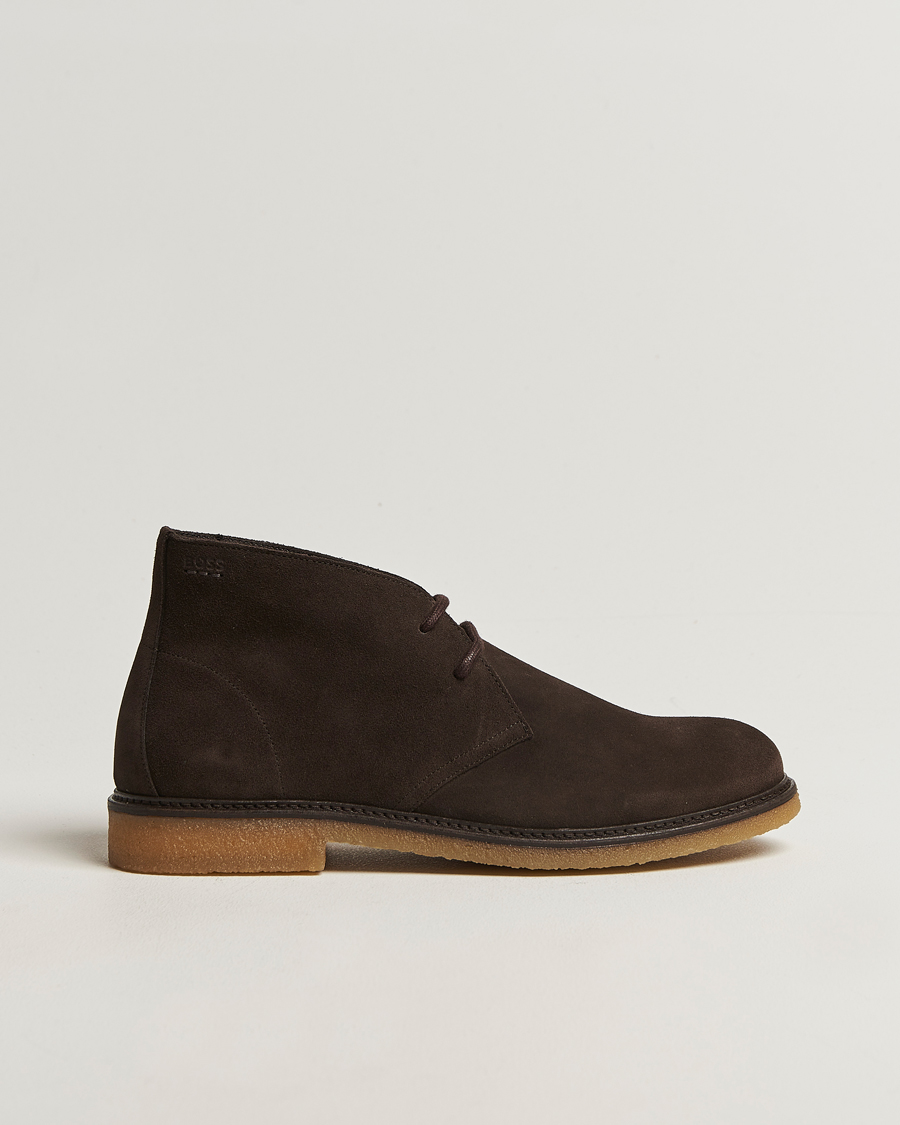 Heren | Laarzen | BOSS BLACK | Kope Suede Desert Boots Dark Brown