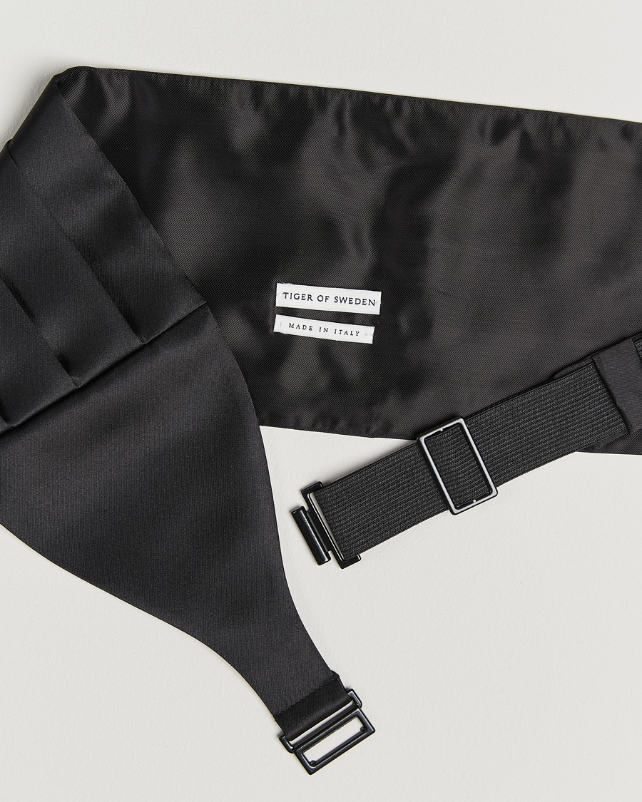 Heren | Vlinderdassen | Tiger of Sweden | Cummerbund Black
