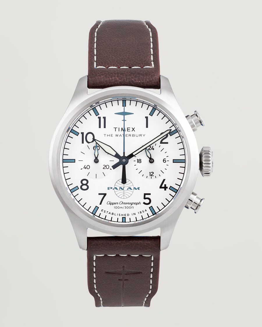 Heren | Timex Waterbury Ace Pan Chronograph 41mm Silver Dial | Timex | Waterbury Ace Pan Chronograph 41mm Silver Dial