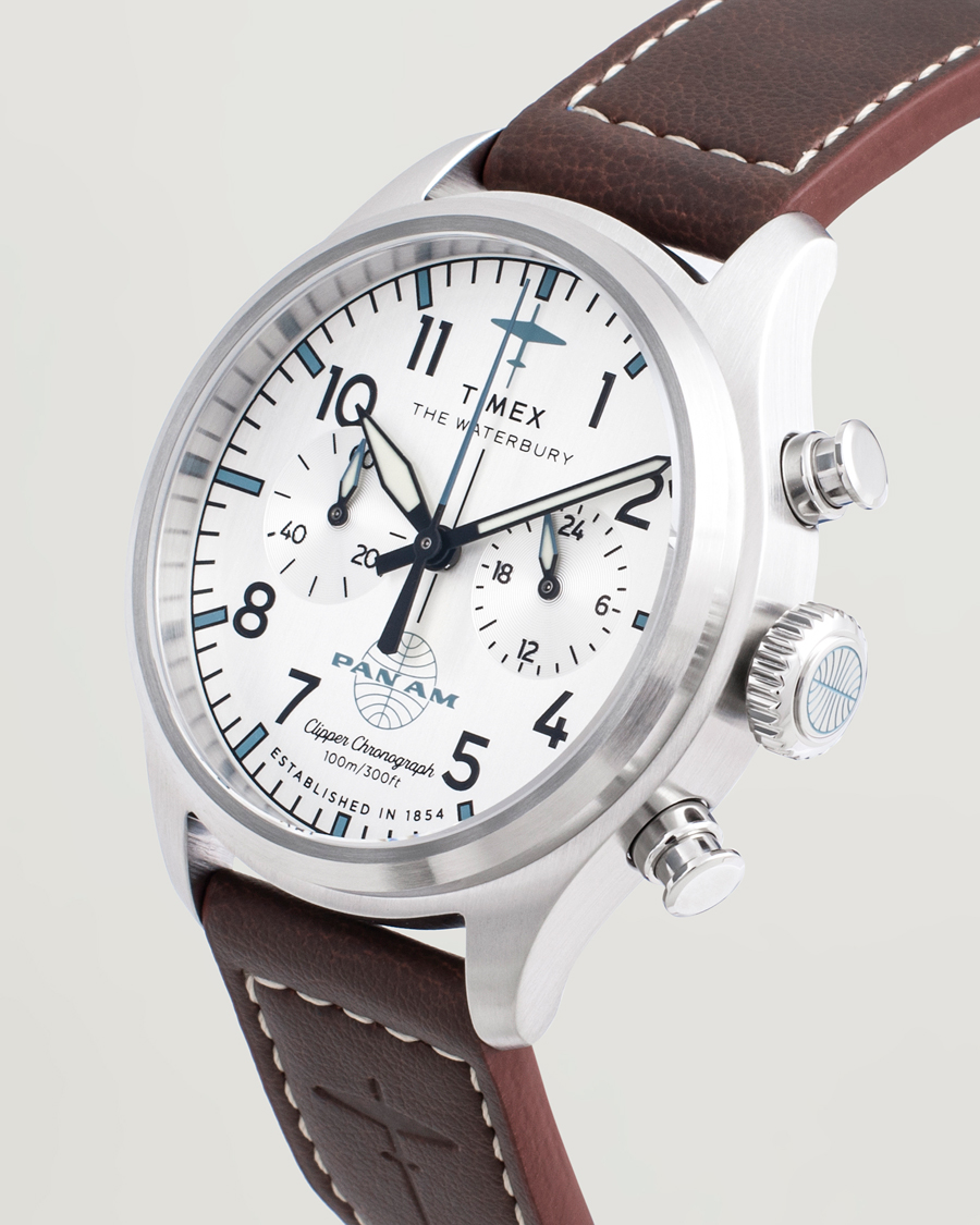 Heren | Timex Waterbury Ace Pan Chronograph 41mm Silver Dial | Timex | Waterbury Ace Pan Chronograph 41mm Silver Dial