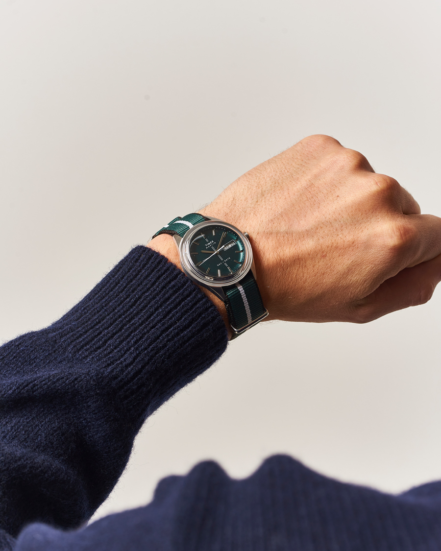 Heren | Timex Marlin Jet 3-Hand Quartz 39mm Green Dial | Timex | Marlin Jet 3-Hand Quartz 39mm Green Dial