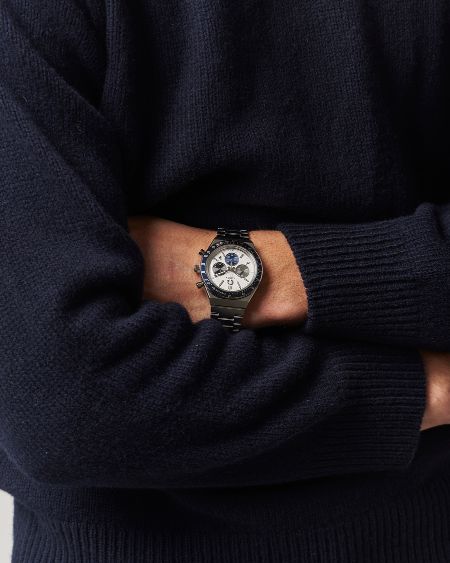 Heren | Timex Q Chronograph Tonal Sub Dials 40mm White Dial | Timex | Q Chronograph Tonal Sub Dials 40mm White Dial