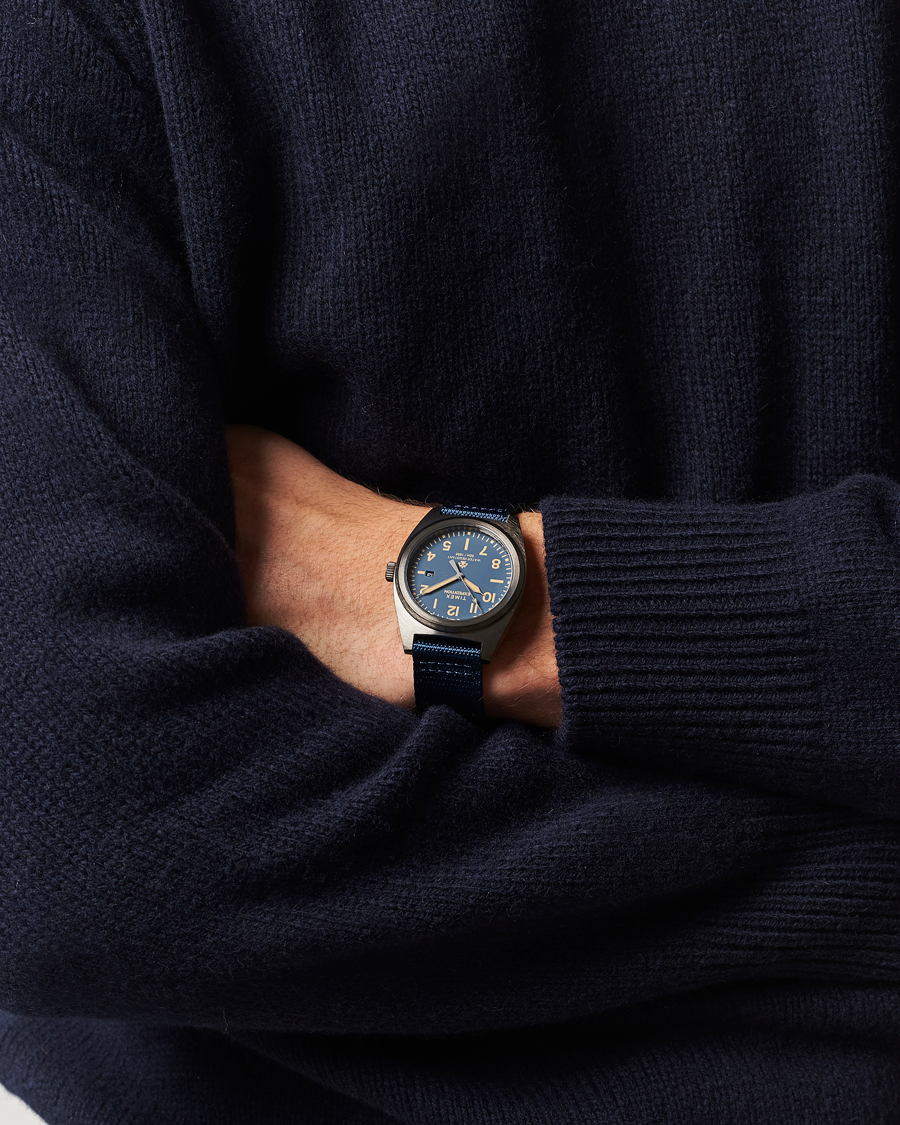 Heren | Timex Expedition Capstone rPET Strap 39mm Blue Dial | Timex | Expedition Capstone rPET Strap 39mm Blue Dial