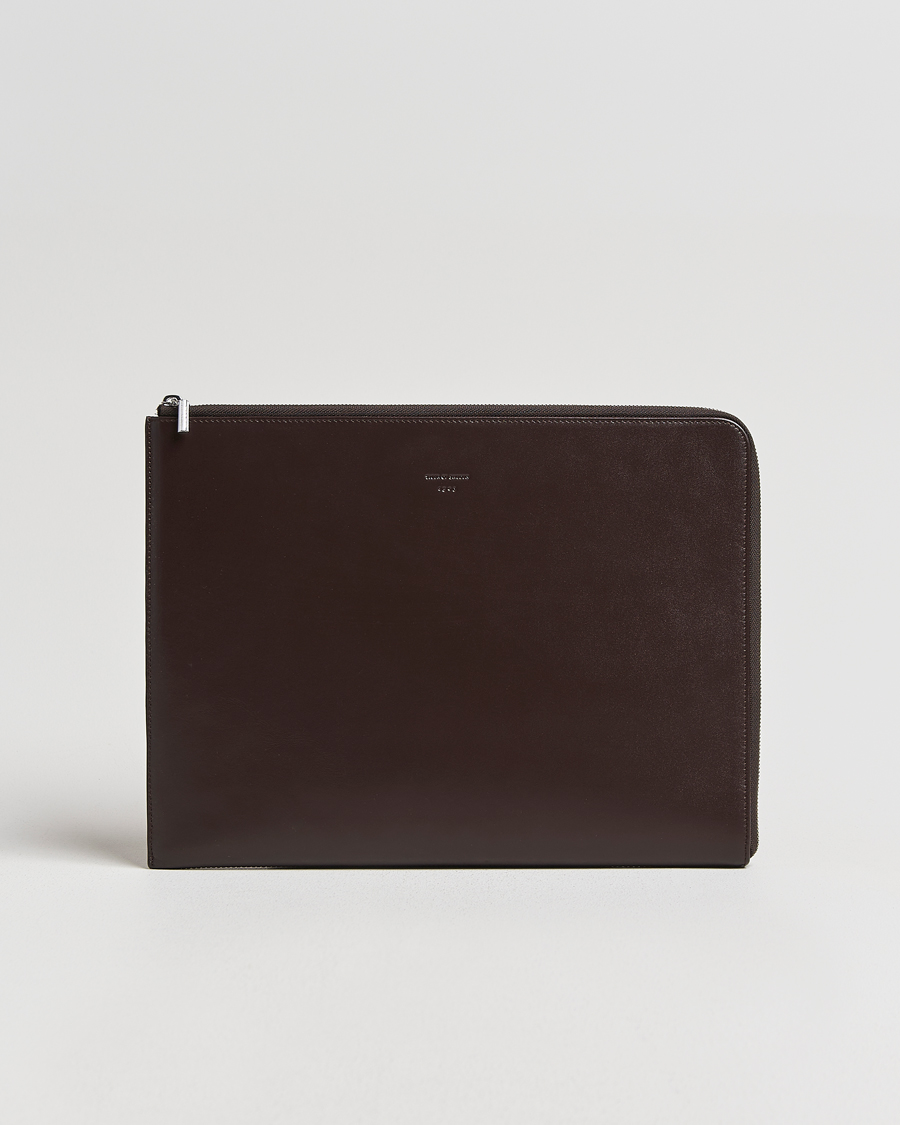 Heren | Tassen | Tiger of Sweden | Vitama Leather Portfolio Dark Brown