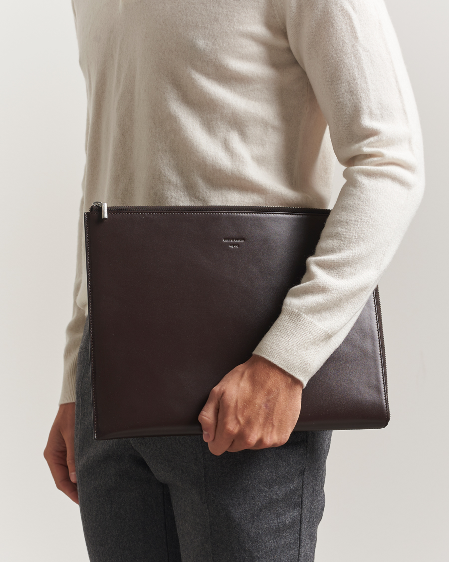 Heren | Tassen | Tiger of Sweden | Vitama Leather Portfolio Dark Brown