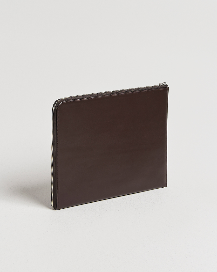 Heren | Tassen | Tiger of Sweden | Vitama Leather Portfolio Dark Brown