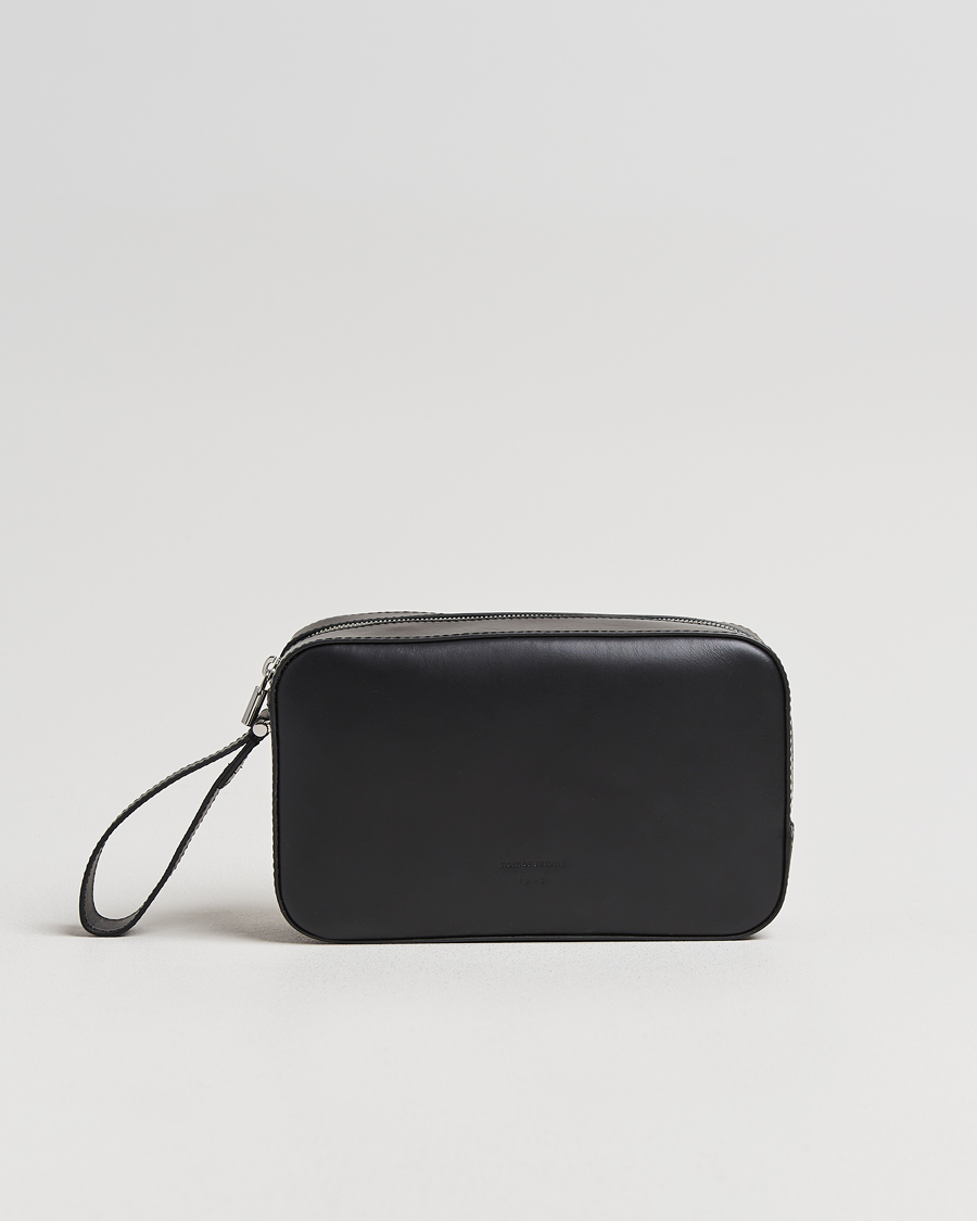 Heren | Tassen | Tiger of Sweden | Balnea Smooth Leather Washbag Black