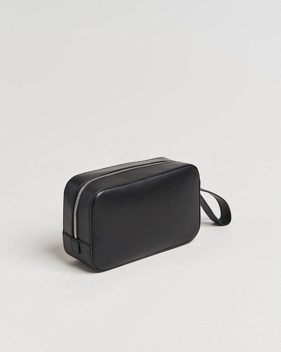 Heren | Tassen | Tiger of Sweden | Balnea Smooth Leather Washbag Black