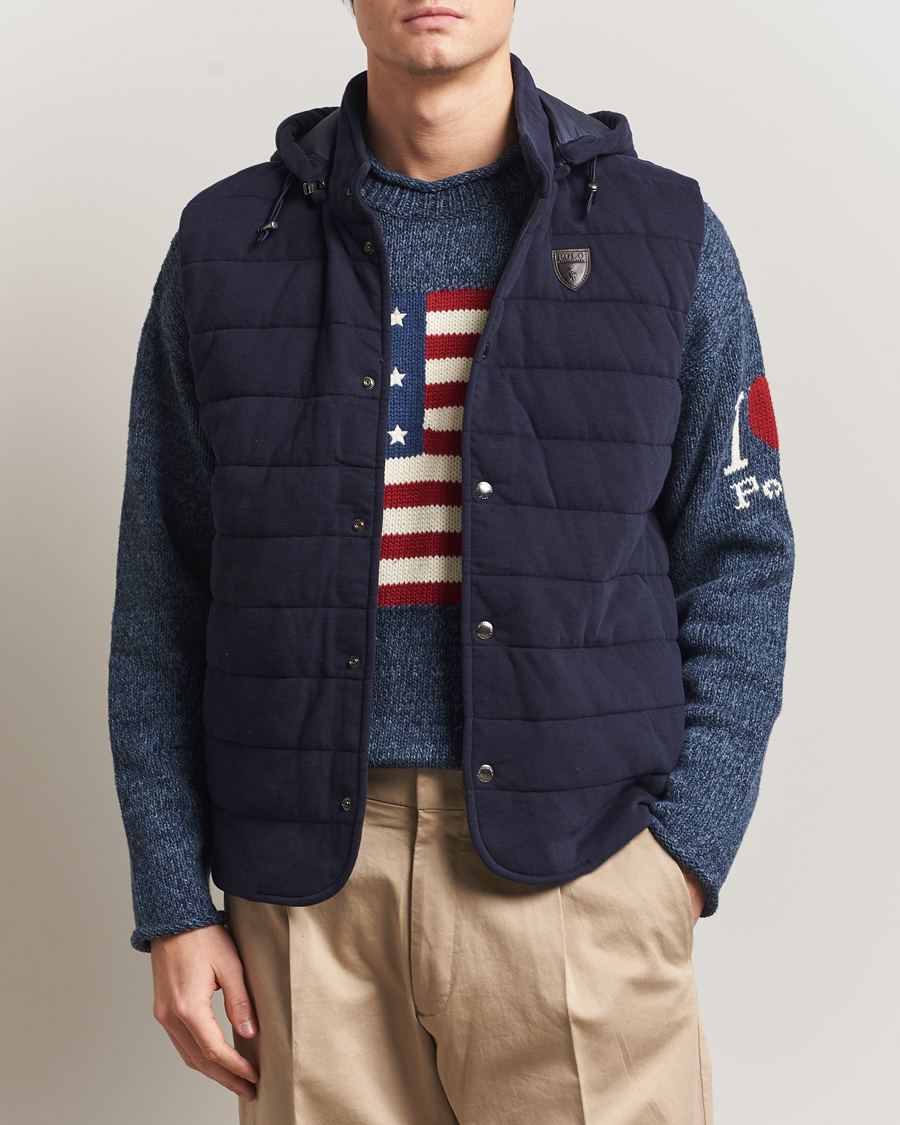 Heren | Gilets | Polo Ralph Lauren | Double Knitted Vest RL Navy