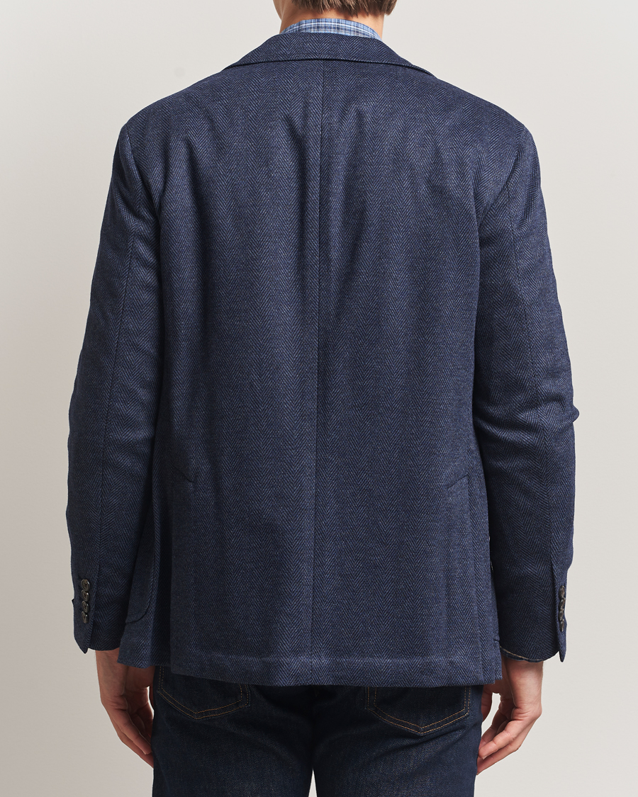 Heren | Blazers | Polo Ralph Lauren | Herringbone Single Breasted Sportcoat Navy Multi
