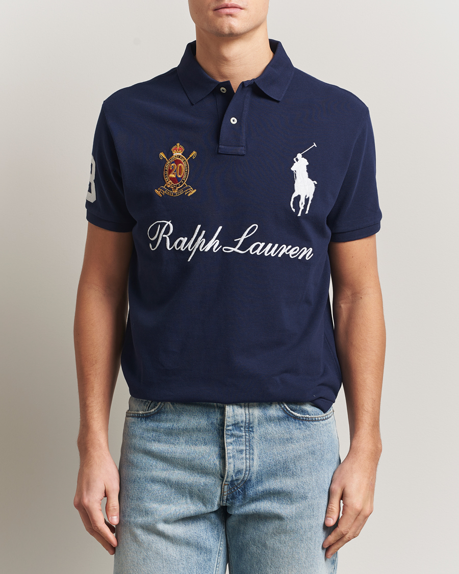 Heren | Polo's | Polo Ralph Lauren | Custom Slim Fit Big Pony Polo Cruise Navy