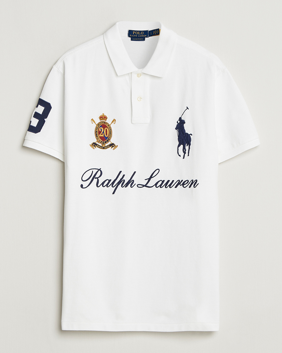 Heren | Polo's | Polo Ralph Lauren | Custom Slim Fit Big Pony Polo White