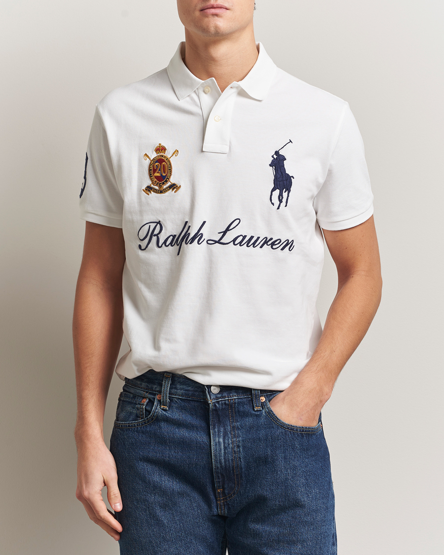 Heren | Polo's | Polo Ralph Lauren | Custom Slim Fit Big Pony Polo White